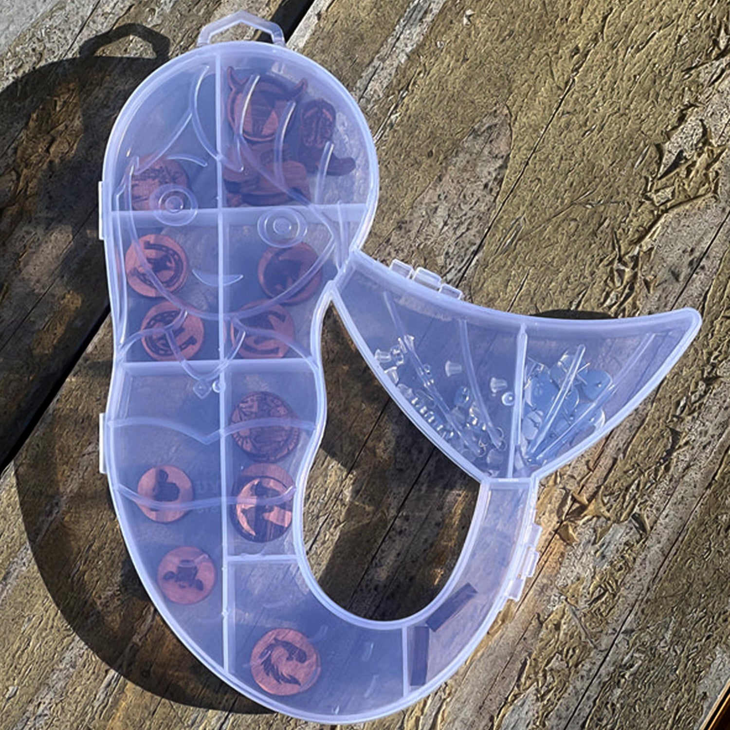Mermaid Shape Plastic Storage Organizer Box (1 Pc) Mermaid Shape Plastic Storage Organizer Box (1 Pc)